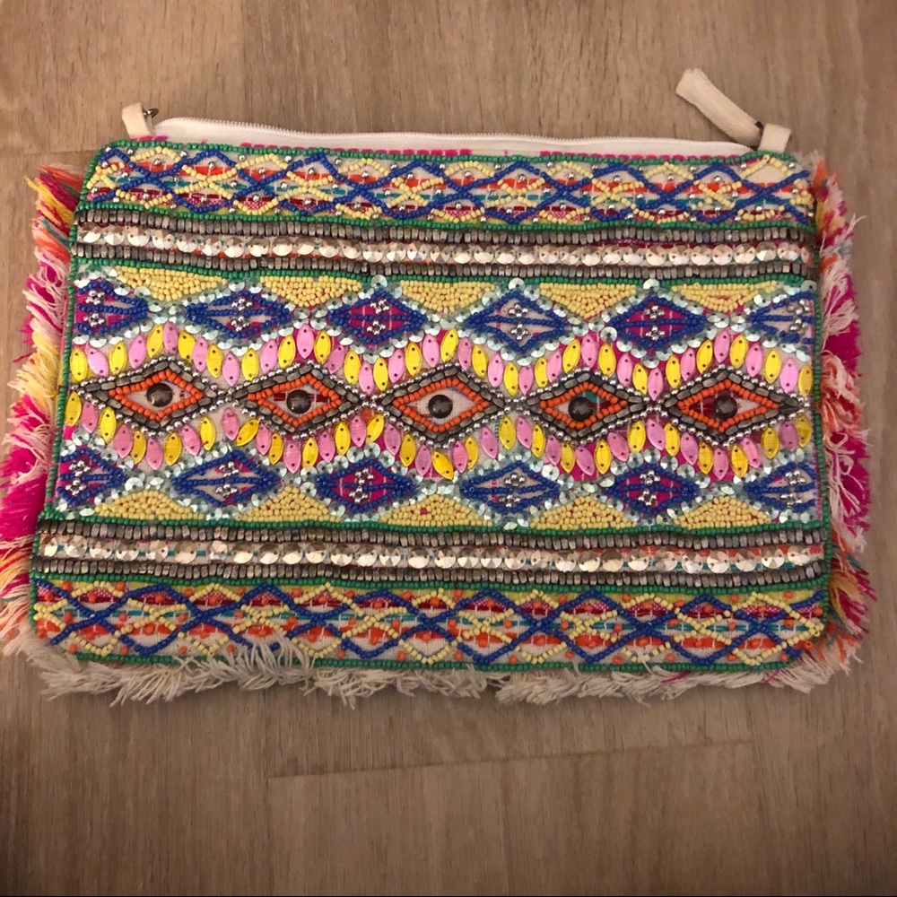Muche Muchette beaded clutch